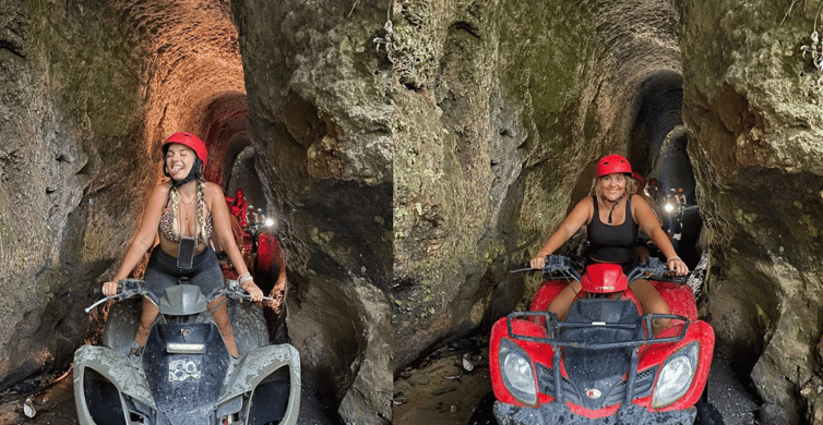 Image of Ubud: Jungle, Waterfall, and Tunnel ATV Tour & Lunch Options